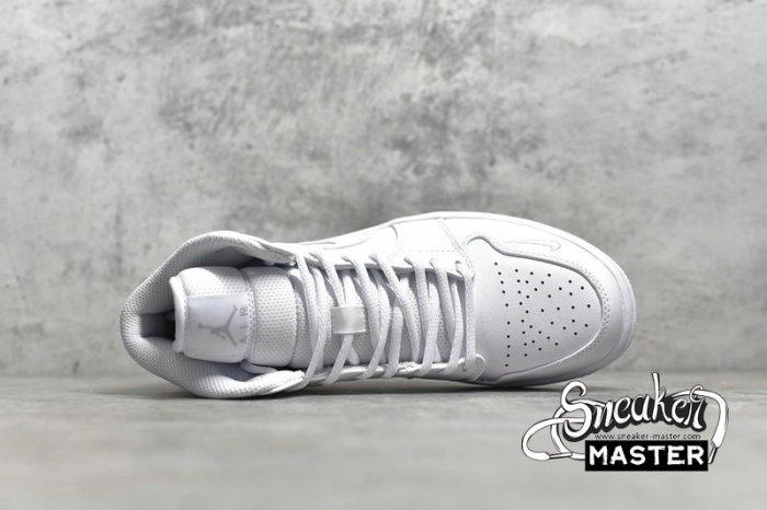 NIKE AIR JORDAN 1 MID SE EURO TOUR WHITE/WHITE/GYM RED/WHITE CW7589-100