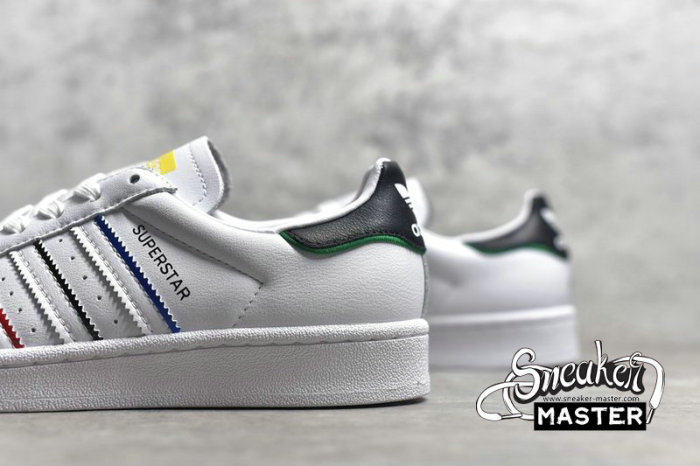 ADIDAS SUPERSTAR OLYMPICS SHOES FOOTWEAR WHITE/FOOTWEAR WHITE-CORE BLACK FY2325