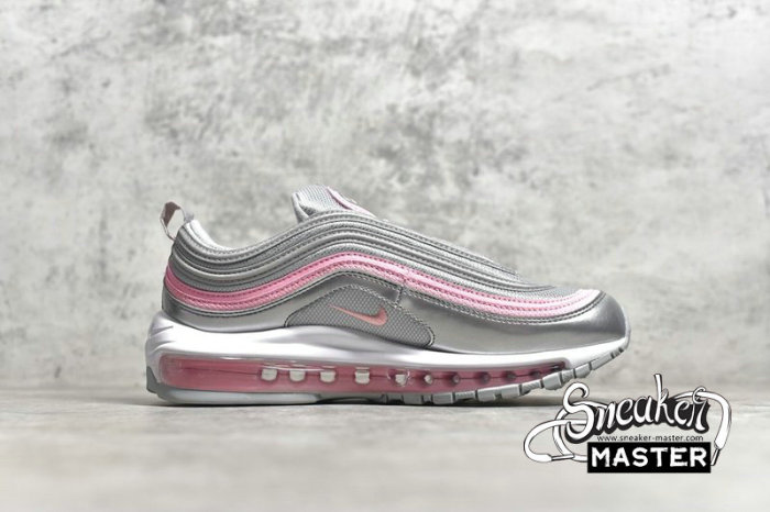 NIKE AIR MAX 97 GS PINK/SILVER/GREY 921522-021