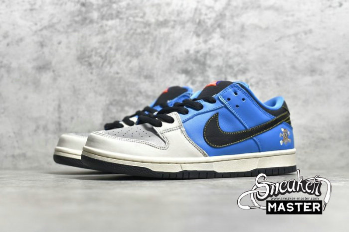 NIKE DUNK LOW PRO SB QS X INSTANT SKATEBOARDS BLUE HERO/PALE IVORY/BLACK CZ5128-400