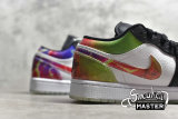 NIKE AIR JORDAN 1 LOW BLACK/WHITE/MULTI-COLOR CW7309-090