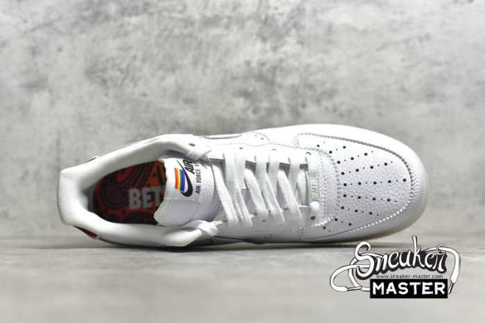 NIKE AIR FORCE 1 LOW BE TRUE WHITE/MULTI-COLOR/WHITE CV0258-100