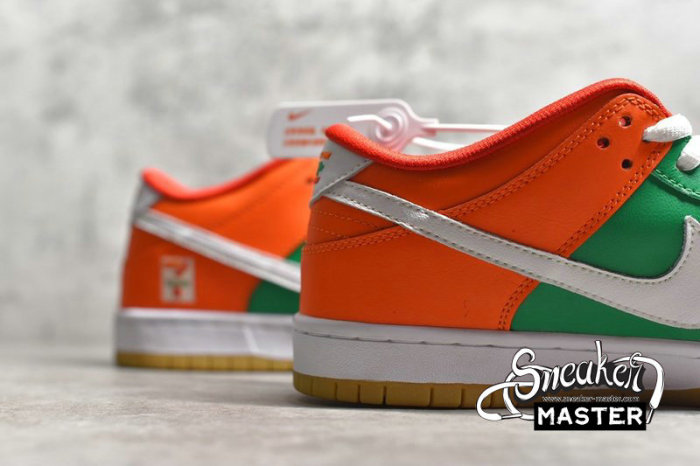 NIKE SB DUNK LOW X 7-ELEVEN ORANGE PEEL/PINE GREEN/UNIVERSITY RED CZ5130-600