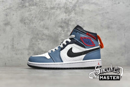 NIKE AIR JORDAN 1 MID FEARLESS X FACETASM WHITE/TEAL/BLACK/RED CU2802-100