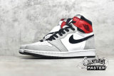 NIKE AIR JORDAN 1 RETRO HIGH OG SMOKE GREY WHITE/BLACK/LIGHT SMOKE GREY/VARSITY RED 555088-126