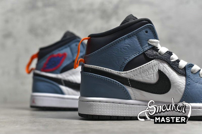 NIKE AIR JORDAN 1 MID FEARLESS X FACETASM WHITE/TEAL/BLACK/RED CU2802-100