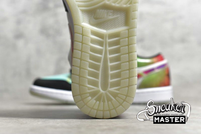 NIKE AIR JORDAN 1 LOW BLACK/WHITE/MULTI-COLOR CW7309-090