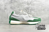 NEW BALANCE CASABLANCA X 327 IDEALIST RUNNING SHOES WHITE/LIGHT GREY/GREEN MS327CBD