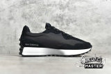 NEW BALANCE 327 RUNNING SHOES BLACK/BLACK/WHITE MS327LCB