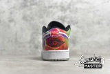 NIKE AIR JORDAN 1 LOW BLACK/WHITE/MULTI-COLOR CW7309-090