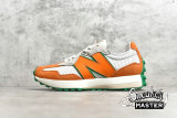 NEW BALANCE CASABLANCA X 327 RUNNING SHOES WHITE/ORANGE/GREEN MS327CBB
