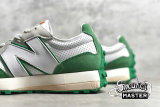 NEW BALANCE CASABLANCA X 327 IDEALIST RUNNING SHOES WHITE/LIGHT GREY/GREEN MS327CBD