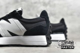 NEW BALANCE 327 RUNNING SHOES BLACK/BLACK/WHITE MS327LCB