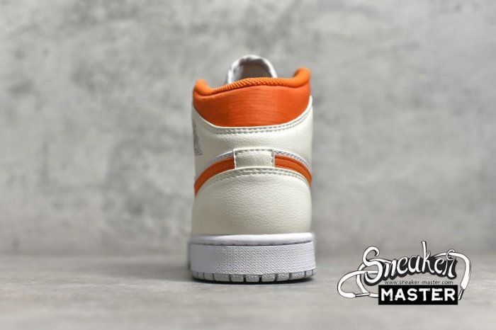 NIKE AIR JORDAN 1 MID STARFISH WHITE/STARFISH/PURE PLATINUM/SAIL CW7591-100