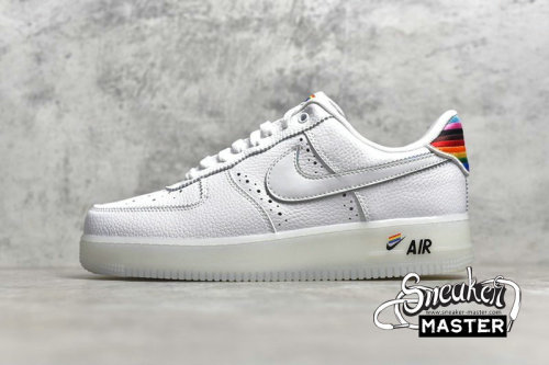 NIKE AIR FORCE 1 LOW BE TRUE WHITE/MULTI-COLOR/WHITE CV0258-100
