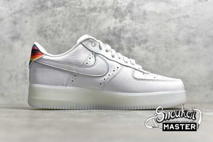 NIKE AIR FORCE 1 LOW BE TRUE WHITE/MULTI-COLOR/WHITE CV0258-100