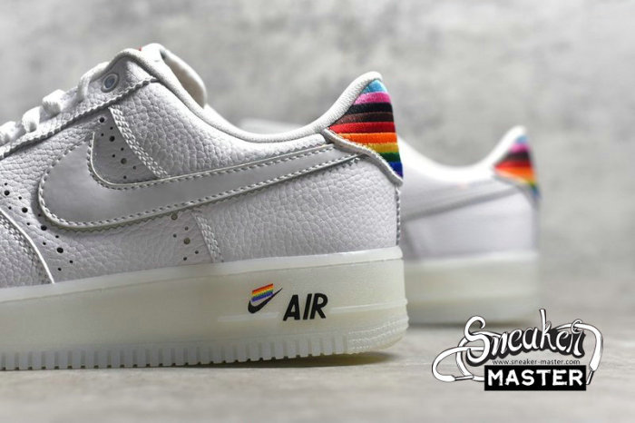 NIKE AIR FORCE 1 LOW BE TRUE WHITE/MULTI-COLOR/WHITE CV0258-100