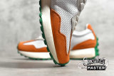 NEW BALANCE CASABLANCA X 327 RUNNING SHOES WHITE/ORANGE/GREEN MS327CBB