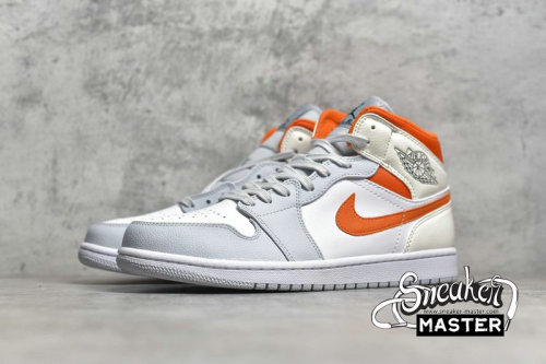 NIKE AIR JORDAN 1 MID STARFISH WHITE/STARFISH/PURE PLATINUM/SAIL CW7591-100