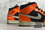 NIKE AIR JORDAN 1 MID BLACK CONE BLACK/CONE-LIGHT BONE 554724-062
