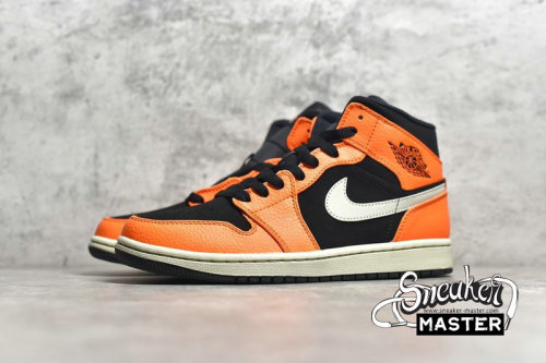 NIKE AIR JORDAN 1 MID BLACK CONE BLACK/CONE-LIGHT BONE 554724-062