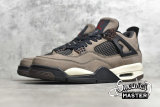 NIKE TRAVIS SCOTT X AIR JORDAN 4 RETRO BROWN DARK MOCHA/BLACK/RED-WHITE AJ4-882335
