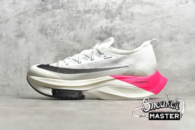 NIKE AIR ZOOM ALPHAFLY NEXT% ELIUD KIPCHOGE WHITE/PINK BLAST/PURE PLATINUM/BLACK DD8878-100