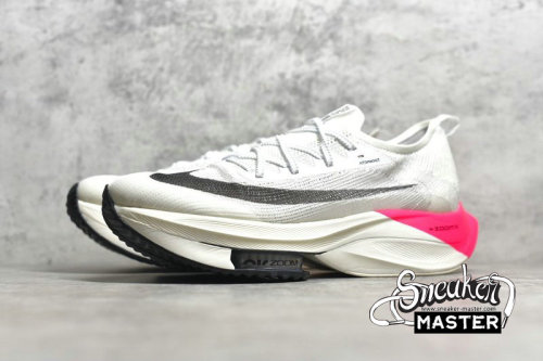 NIKE AIR ZOOM ALPHAFLY NEXT% ELIUD KIPCHOGE WHITE/PINK BLAST/PURE PLATINUM/BLACK DD8878-100