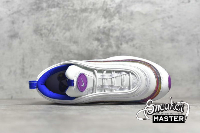 NIKE AIR MAX 97 SE WHITE/PURPLE NEBULA/HYPER BLUE/WASHED CORAL CW2456-100