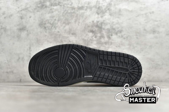 NIKE AIR JORDAN 1 MID BLACK CONE BLACK/CONE-LIGHT BONE 554724-062
