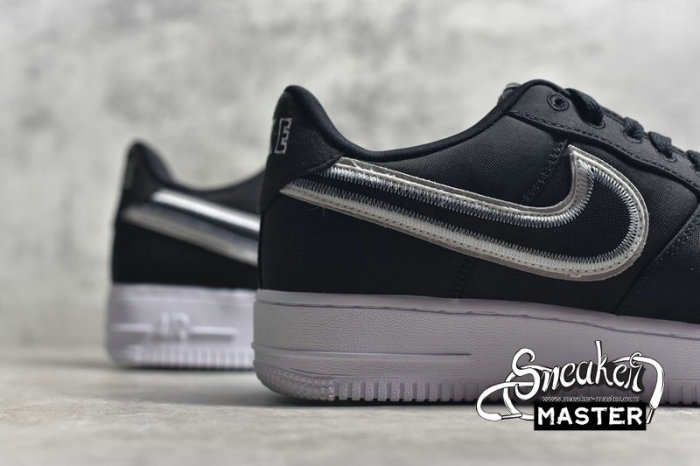 NIKE AIR FORCE 1 LOW REVERSE STITCH BLACK/BLACK/WHITE CD0886-001