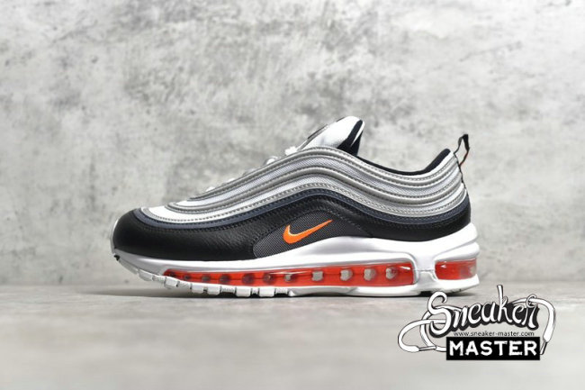 NIKE AIR MAX 97 WHITE/BLACK/METALLIC SILVER/TOTAL ORANGE CW5419-101