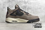 NIKE TRAVIS SCOTT X AIR JORDAN 4 RETRO BROWN DARK MOCHA/BLACK/RED-WHITE AJ4-882335