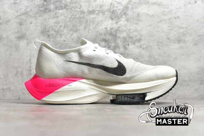 NIKE AIR ZOOM ALPHAFLY NEXT% ELIUD KIPCHOGE WHITE/PINK BLAST/PURE PLATINUM/BLACK DD8878-100