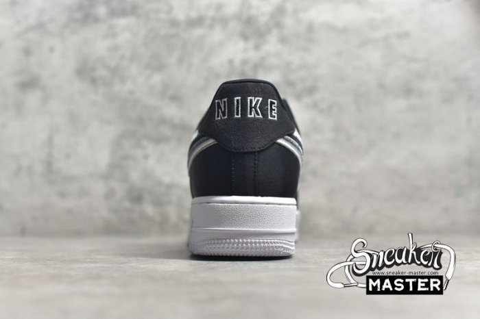 NIKE AIR FORCE 1 LOW REVERSE STITCH BLACK/BLACK/WHITE CD0886-001