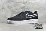 NIKE AIR FORCE 1 LOW REVERSE STITCH BLACK/BLACK/WHITE CD0886-001