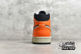 NIKE AIR JORDAN 1 MID BLACK CONE BLACK/CONE-LIGHT BONE 554724-062