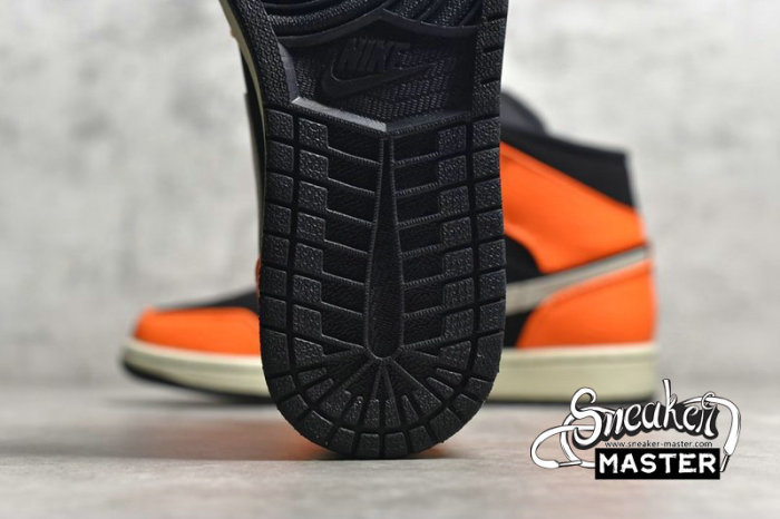 NIKE AIR JORDAN 1 MID BLACK CONE BLACK/CONE-LIGHT BONE 554724-062