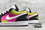 NIKE AIR JORDAN 1 LOW SPRAY PAINT BLACK/ACTIVE FUCHSIA/BLACK CW5564-001