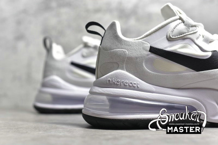 NIKE AIR MAX 270 REACT WHITE/BLACK/METALLIC SILVER CI3899-101