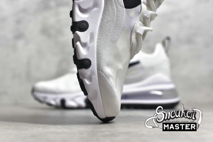 NIKE AIR MAX 270 REACT WHITE/BLACK/METALLIC SILVER CI3899-101
