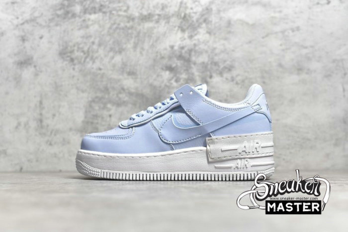 NIKE AIR FORCE 1 SHADOW HYDROGEN BLUE/WHITE/HYDROGEN BLUE CV3020-400