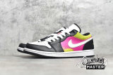 NIKE AIR JORDAN 1 LOW SPRAY PAINT BLACK/ACTIVE FUCHSIA/BLACK CW5564-001
