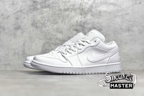 NIKE AIR JORDAN 1 LOW TRIPLE WHITE WHITE/WHITE/WHITE 553558-130
