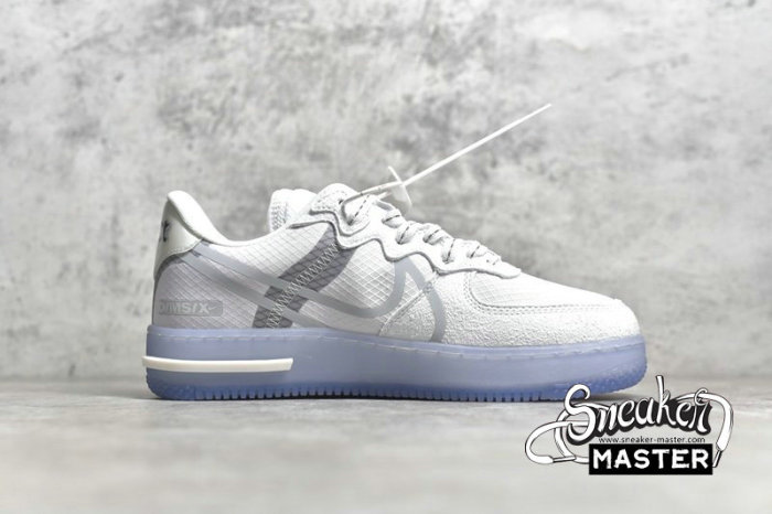 NIKE AIR FORCE 1 LOW REACT QS WHITE ICE WHITE/LIGHT BONE/SAIL/RUSH CORAL CQ8879-100
