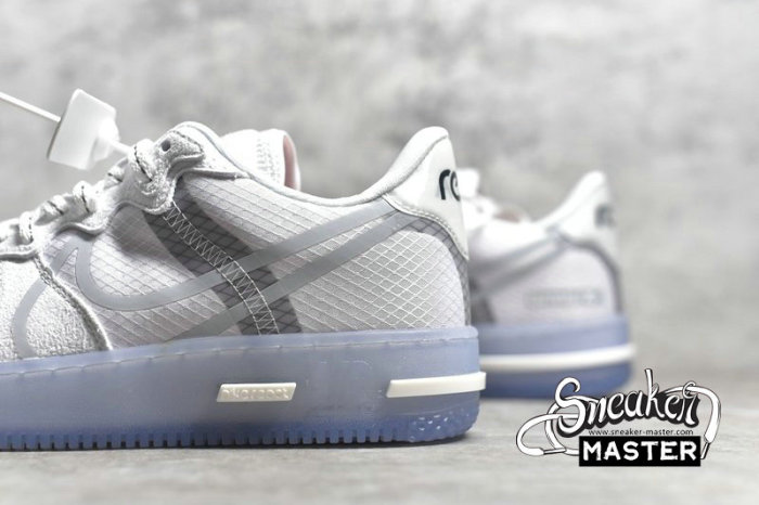 NIKE AIR FORCE 1 LOW REACT QS WHITE ICE WHITE/LIGHT BONE/SAIL/RUSH CORAL CQ8879-100
