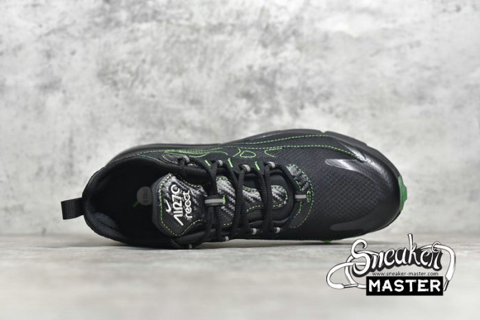NIKE AIR MAX 270 REACT SP BLACK/BLACK/ELECTRIC GREEN CQ6549-001