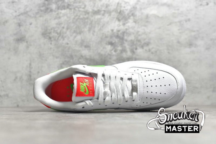 NIKE AIR FORCE 1 LOW 07 WATERMELON WHITE/LASER CRIMSON/GREEN STRIKE CT4328-100