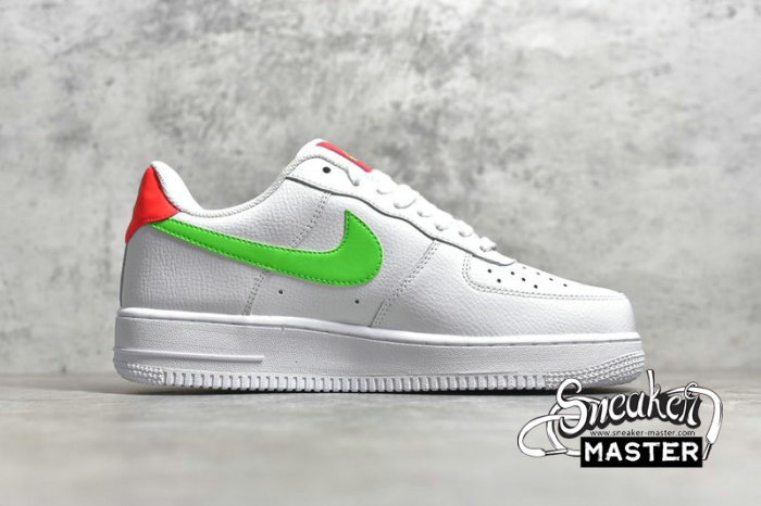 NIKE AIR FORCE 1 LOW 07 WATERMELON WHITE/LASER CRIMSON/GREEN STRIKE CT4328-100