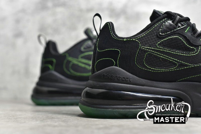 NIKE AIR MAX 270 REACT SP BLACK/BLACK/ELECTRIC GREEN CQ6549-001